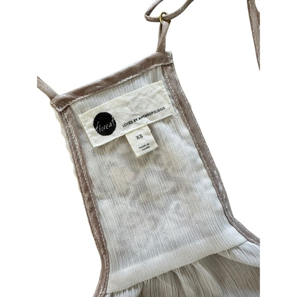 Floreat Anthropologie Louisa Tank Blouse Womens Size XS Boho Sequin Flowy Hippie - Picture 5 of 11